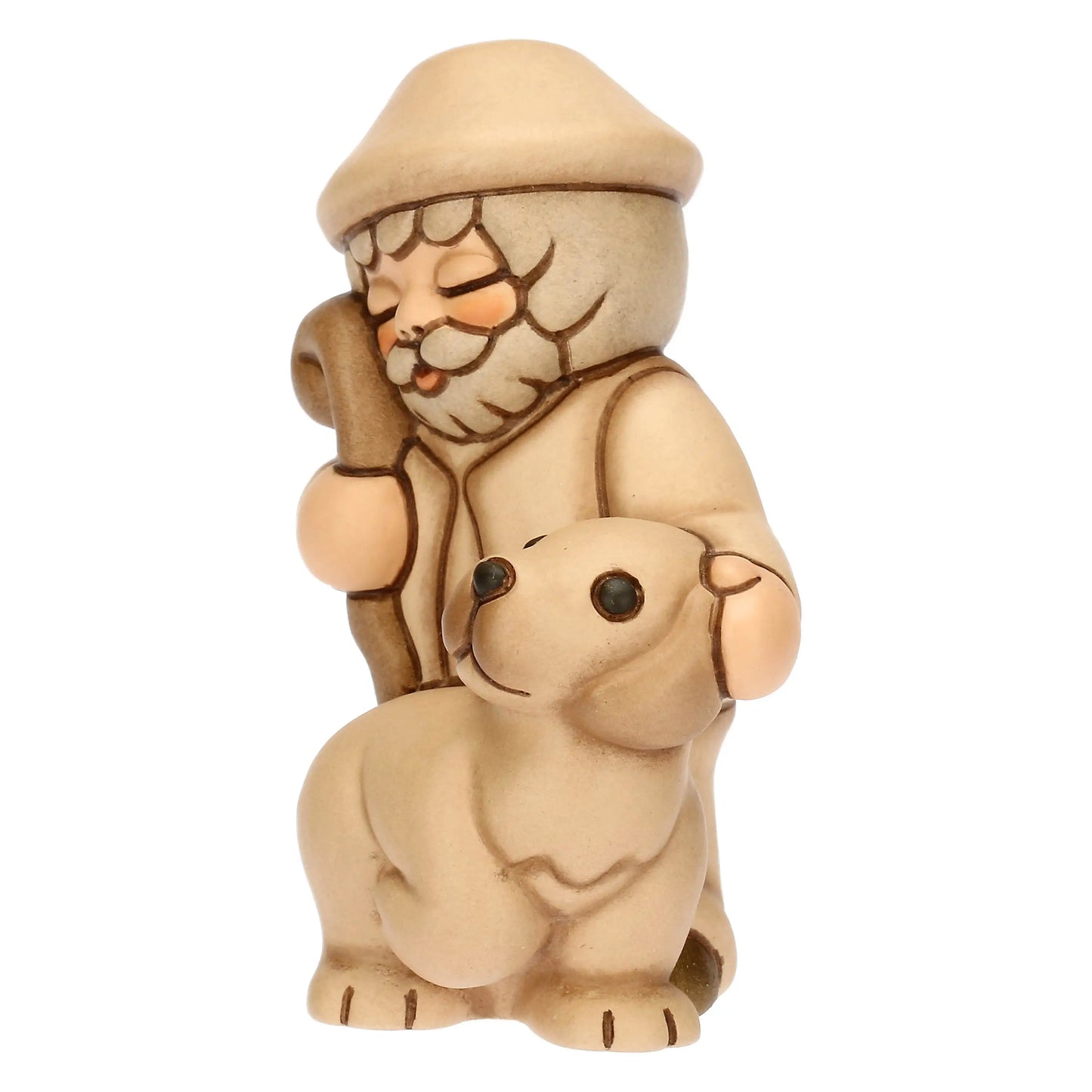 T10387280B83 Thun Krippenfigur Hirte mit Hund