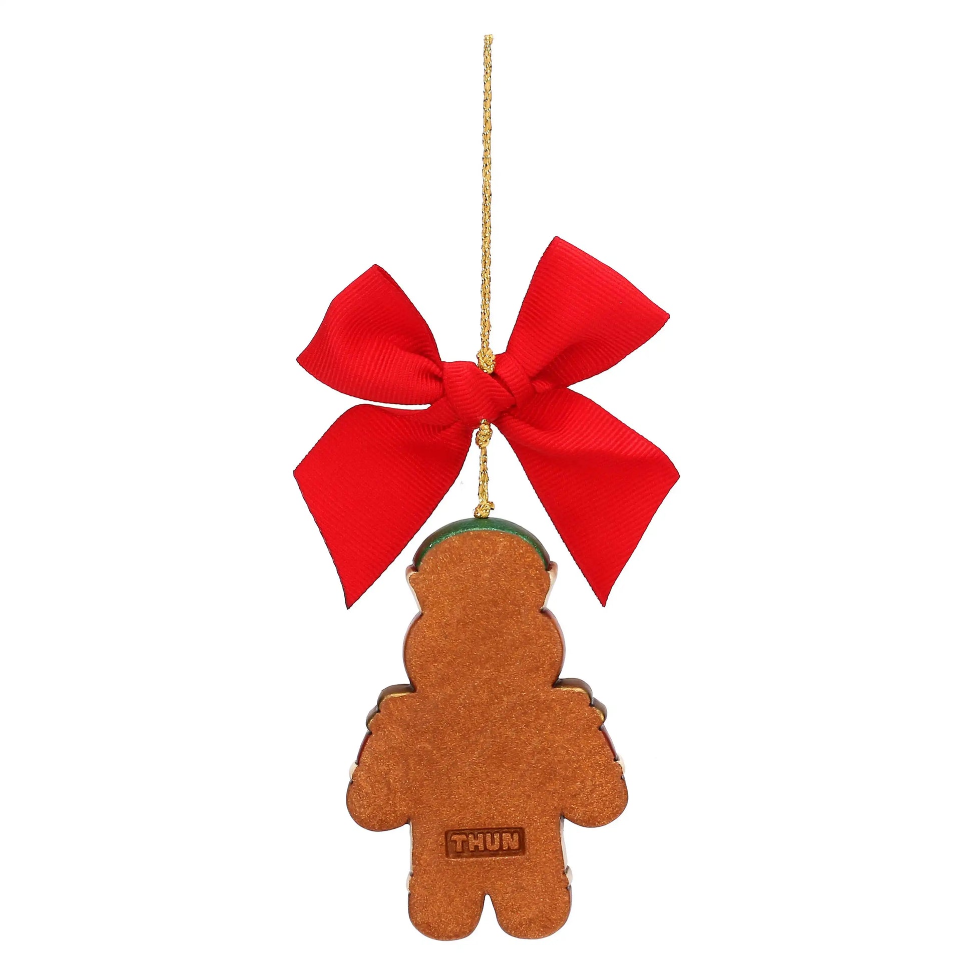 Thun Keramik Weihnachtsschmuck – Nussknacker-Anhänger in Lebkuchenoptik aus handbemalter Keramik, ideal als Geschenk und festliche Baumdekoration.