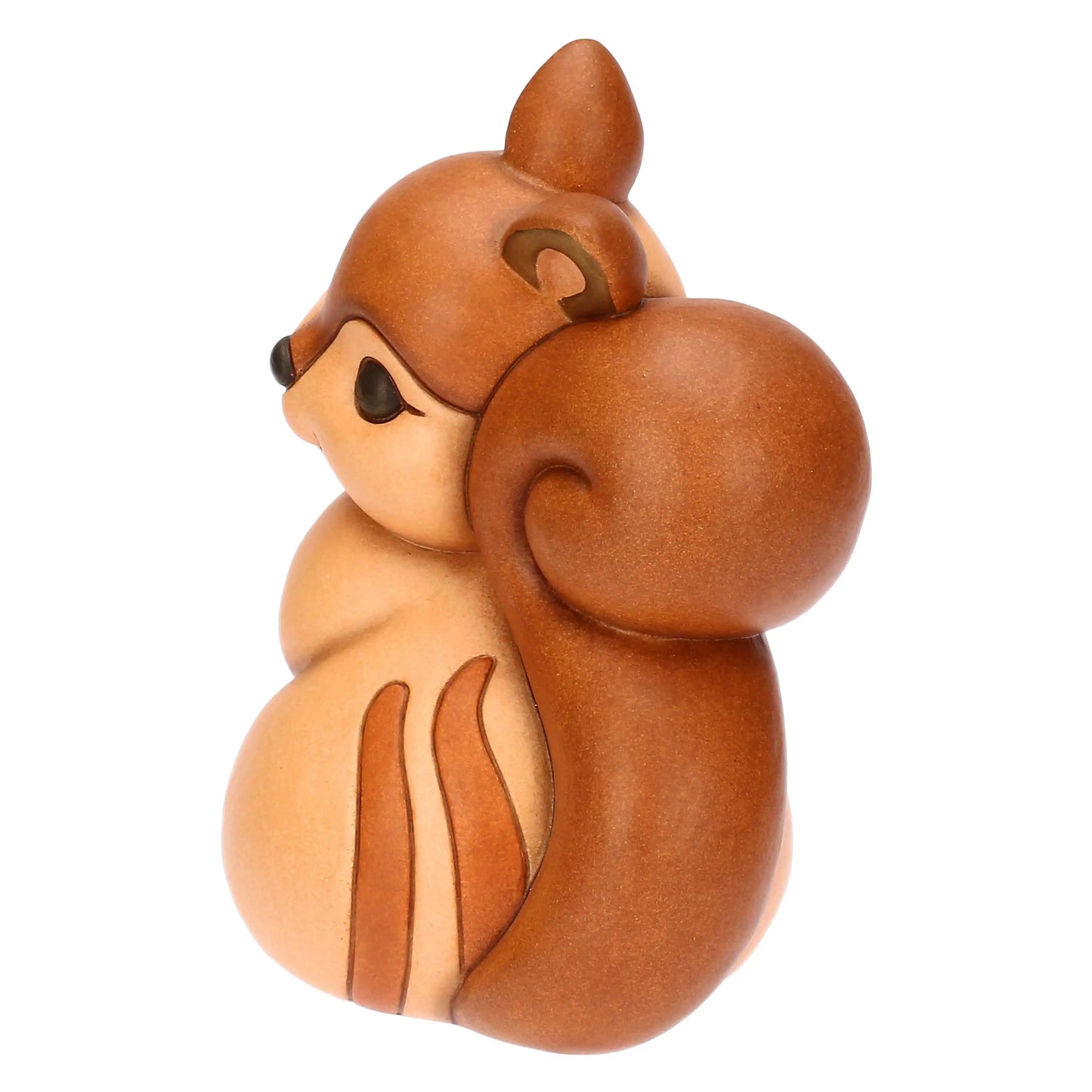 T10428276H90 Diva Eichhörnchen mit Keramik Tannenzapfen, groß