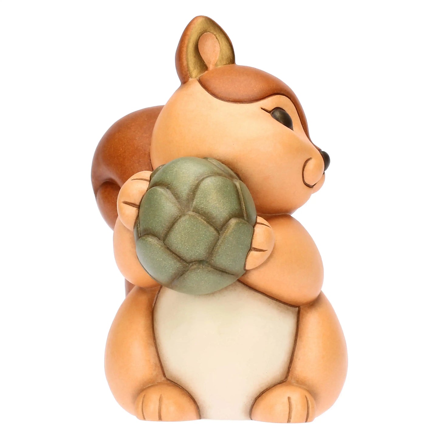 T10428276H90 Diva Eichhörnchen mit Keramik Tannenzapfen, groß