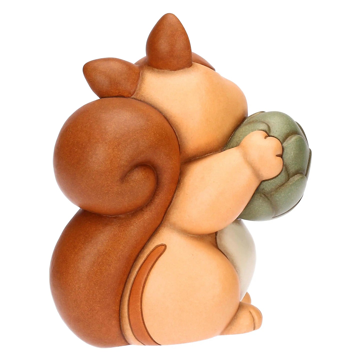 T10428276H90 Diva Eichhörnchen mit Keramik Tannenzapfen, groß
