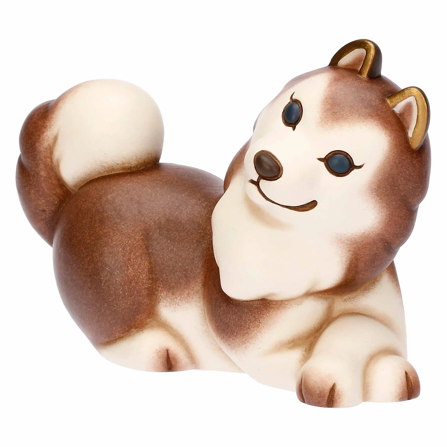 Keramikfigur Alaskan Husky – Symbol für Treue und Zuneigung, handbemalt
