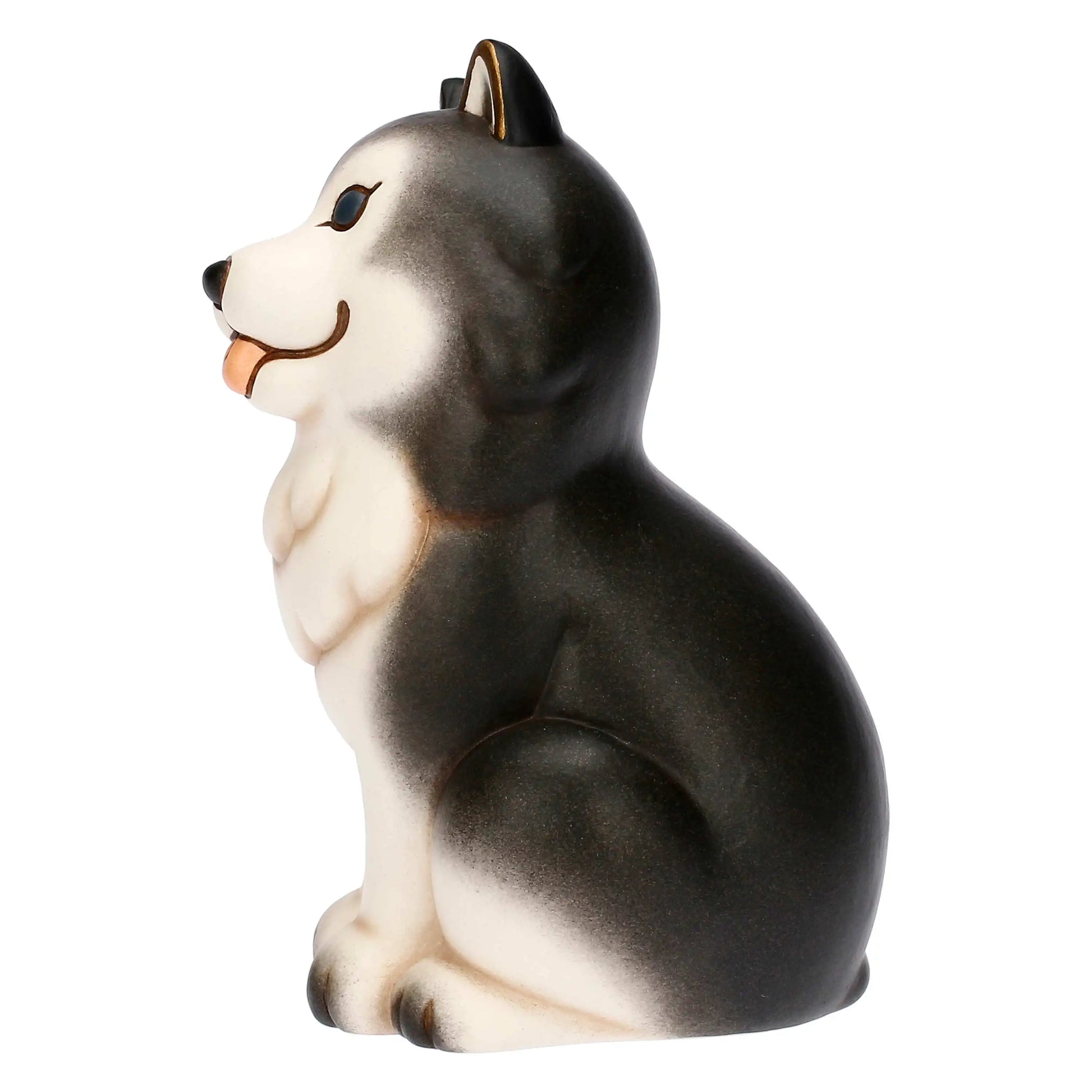 Keramikfigur großer Husky Polo – Symbol für Liebe, Treue und Schutz