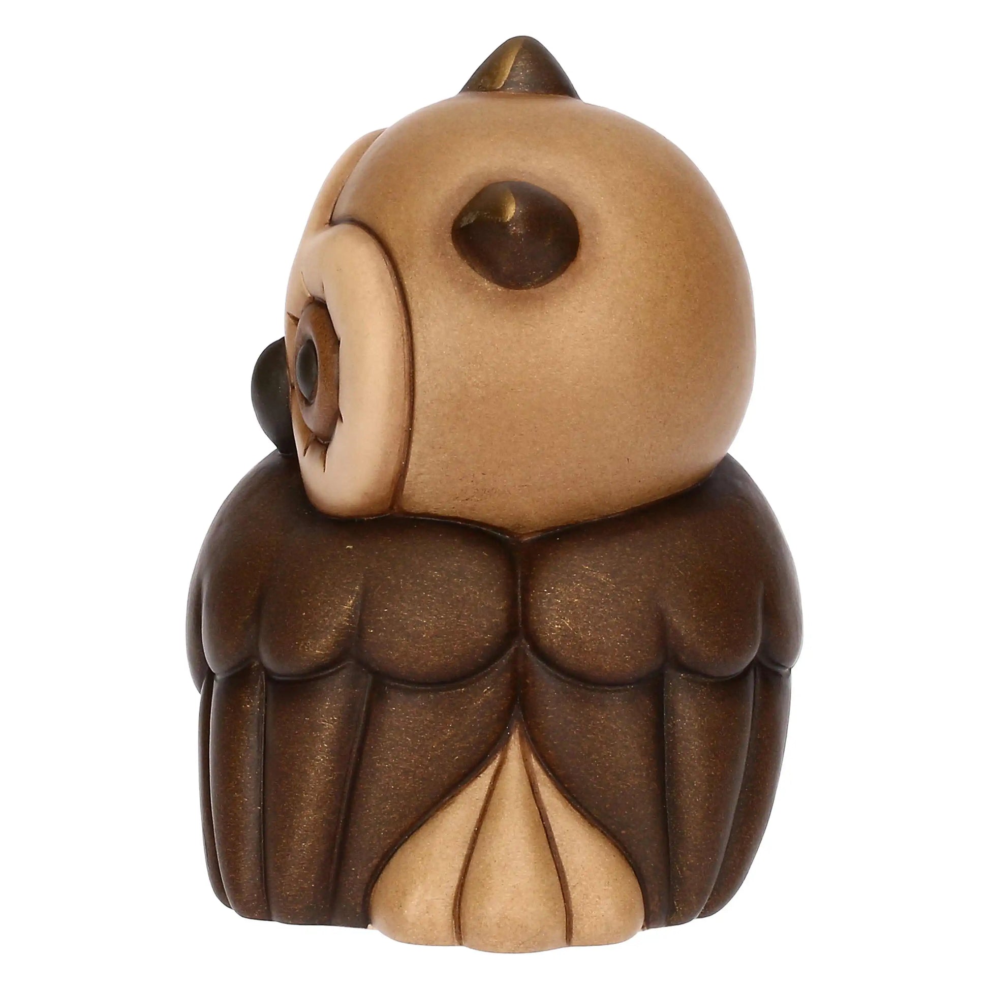 „Mittelgroße Eule aus Keramik mit Herzmotiv, dekoratives Wohnaccessoire und Geschenkidee für besondere Anlässe.“