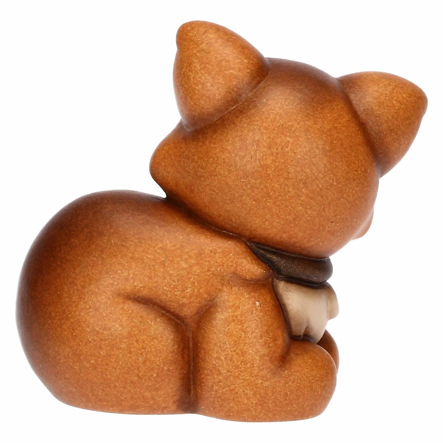 „Keramik-Minikatze Leo, handwerklich verarbeitet, charmantes Design, ideal für kleine Wohnräume.“