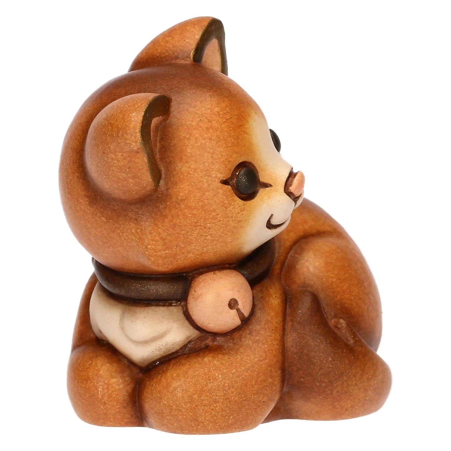 „Keramikfigur Leo, kleine Katzenfigur als Geschenkidee für Katzen- und Keramikliebhaber.“