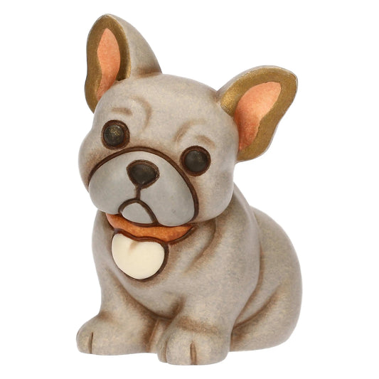 Keramikfigur Francy Mini Bulldog – handgefertigte Bulldoggenfigur aus hochwertiger Keramik
