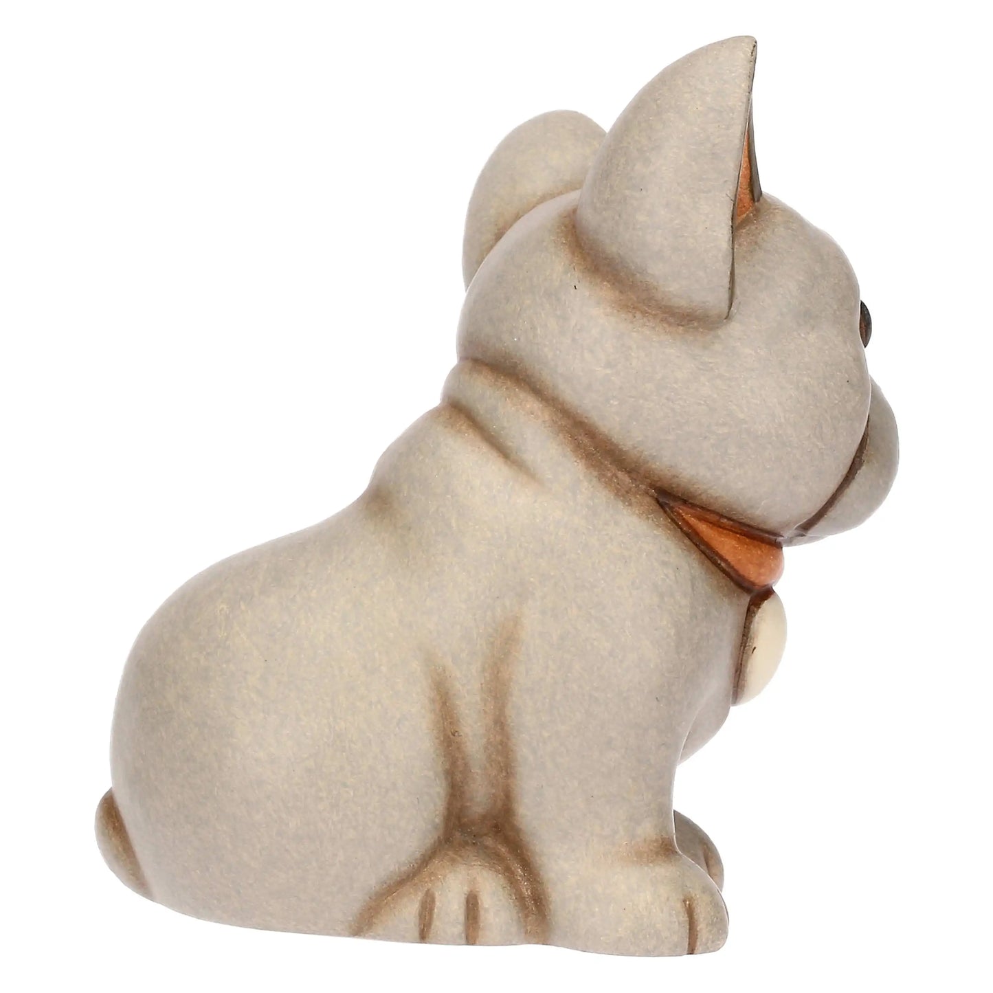 Dekorative Keramikfigur Mini Bulldog mit liebevollen Details und elegantem Design