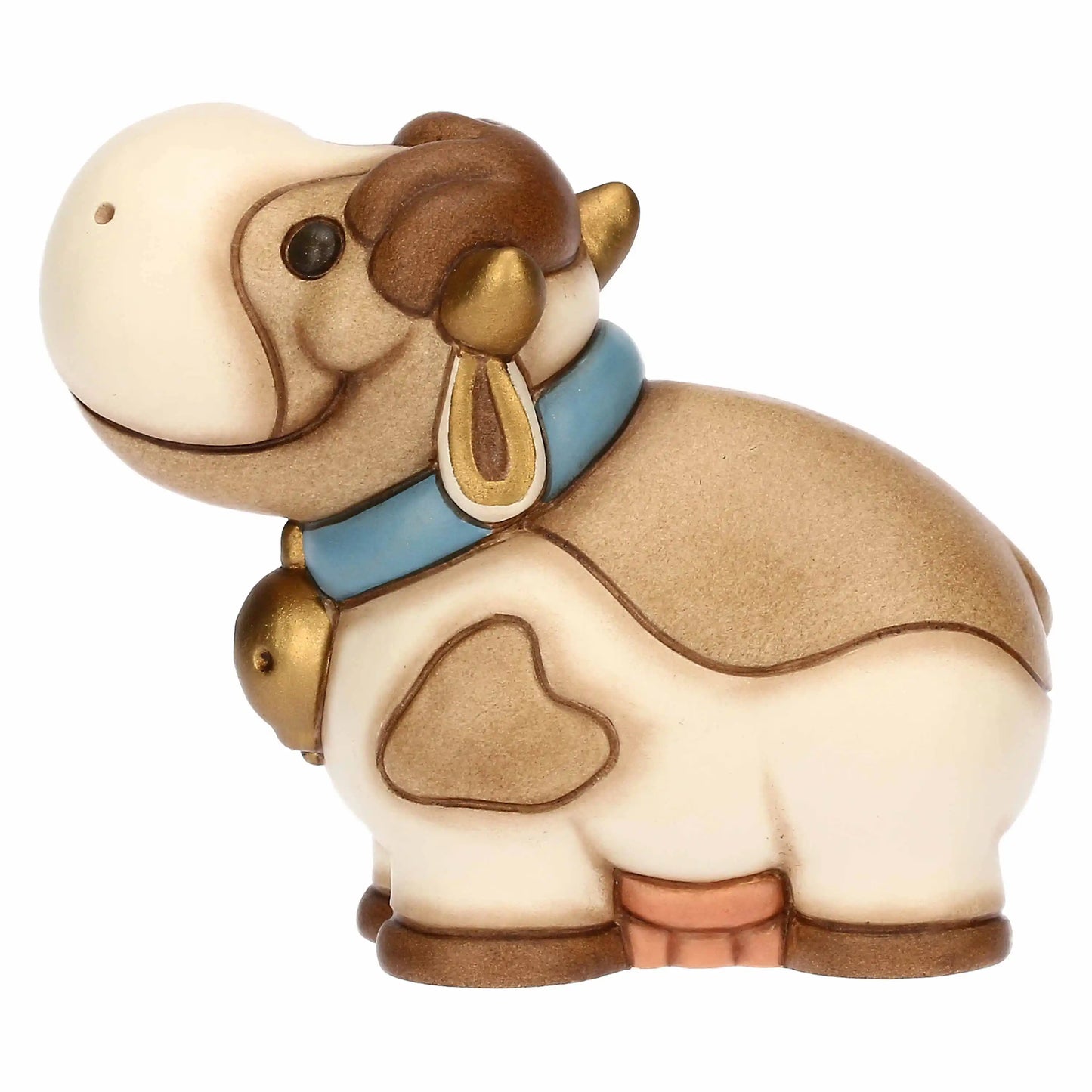 Dekorative Keramikkuh Gigliola mit harmonischen Farben und detailreicher Verarbeitung