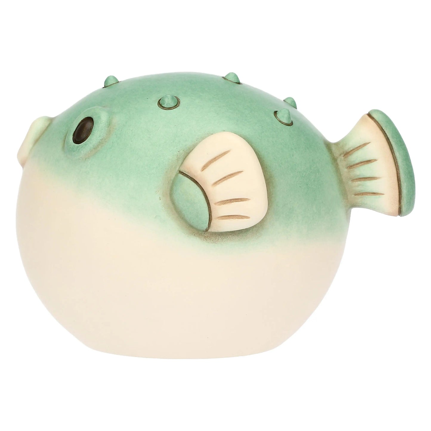 Bonny Kugelfisch Keramikfigur Tiefsee Deko für Wohnzimmer Badezimmer