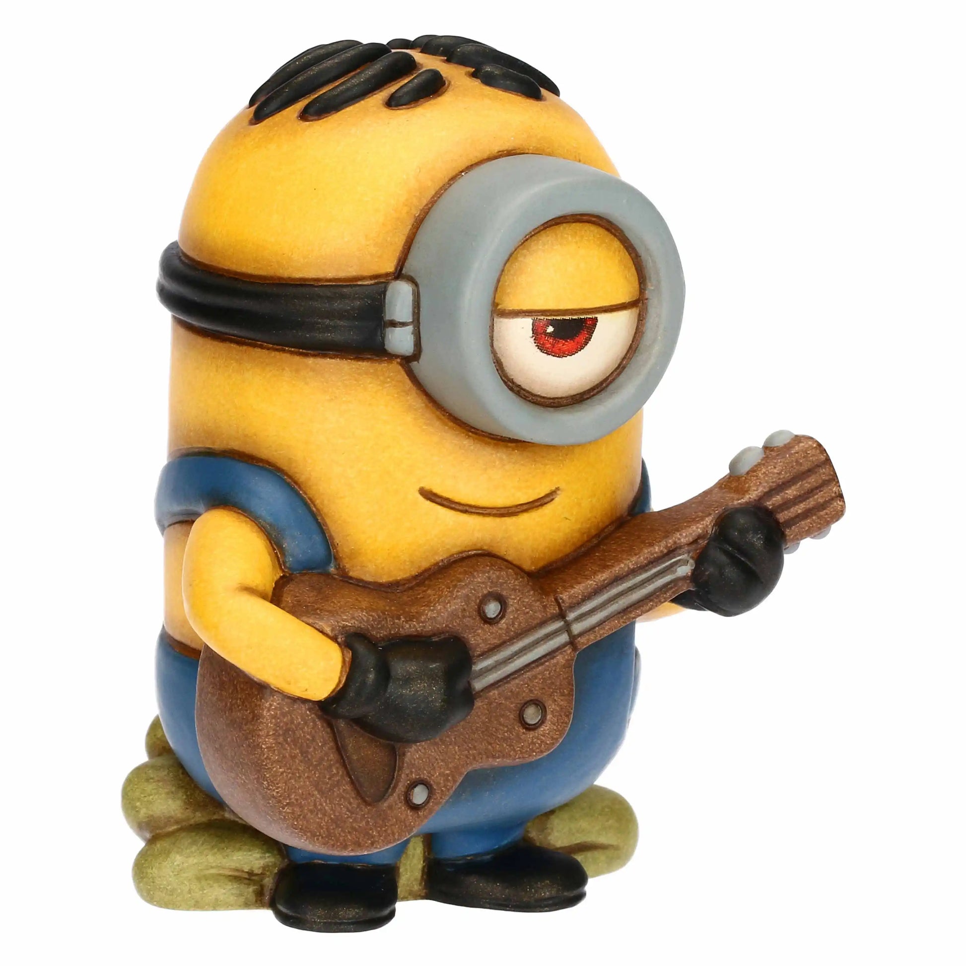 Minions Stuart mit Ukulele und frechem Look im gelben Minion Stil