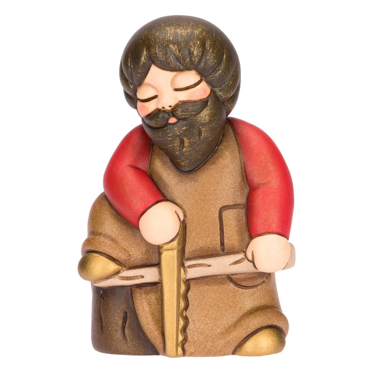 THUN Classic Krippenfigur Zimmermann aus handbemalter Keramik
