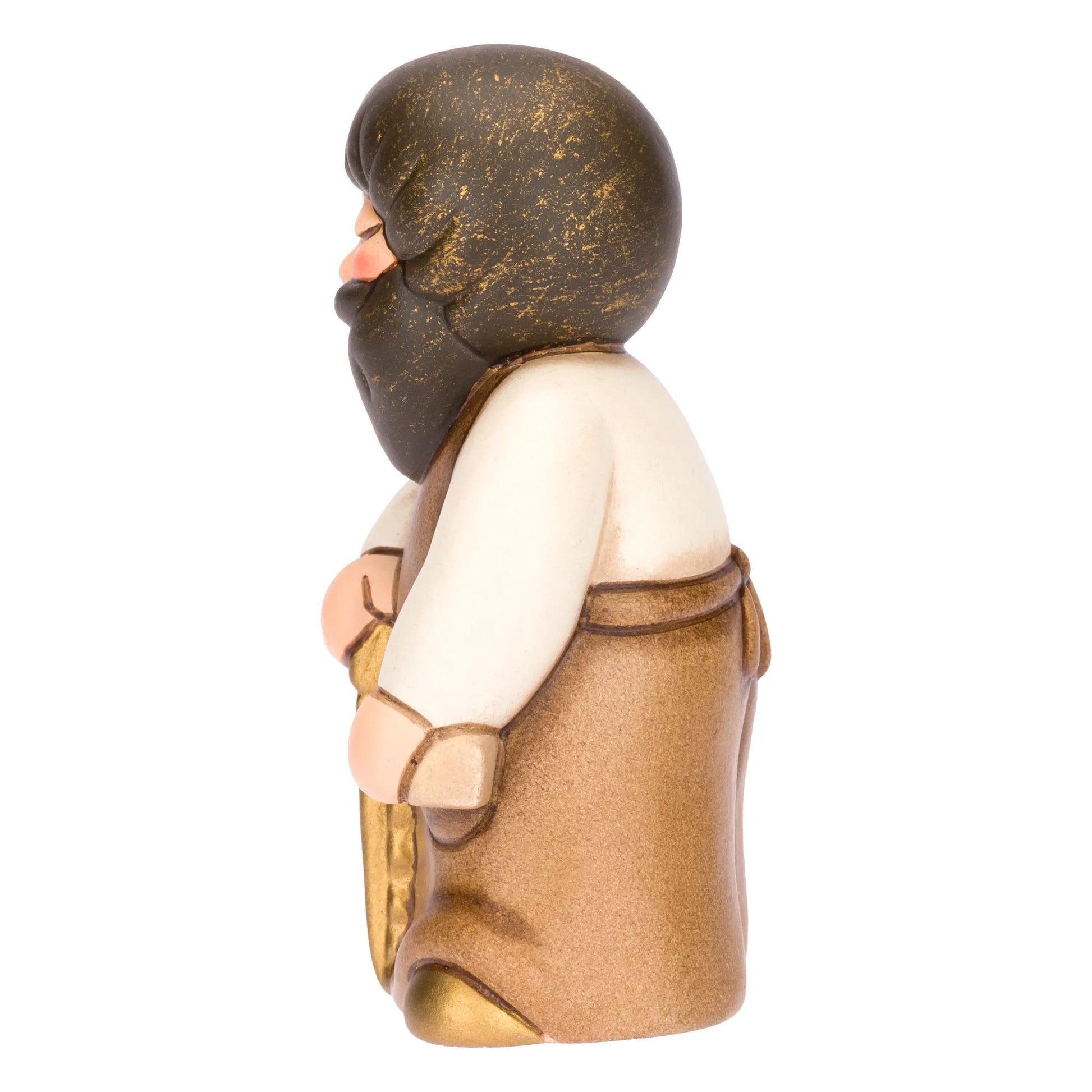 Handbemalte THUN Keramikfigur Zimmermann für die Weihnachtskrippe