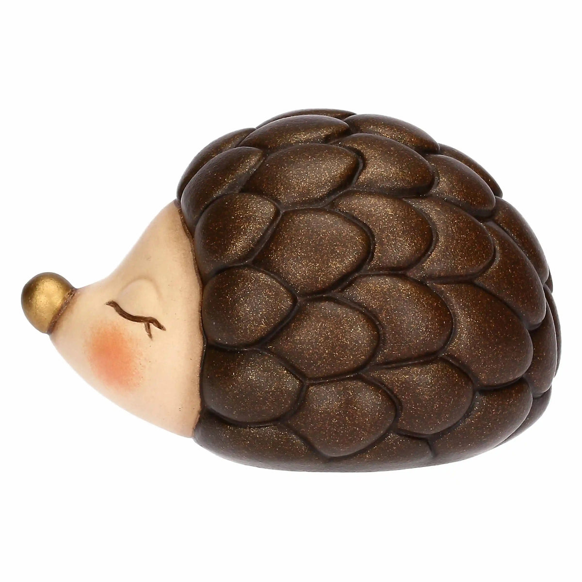 Niedlicher Igel aus Keramik für die Wohndekoration
