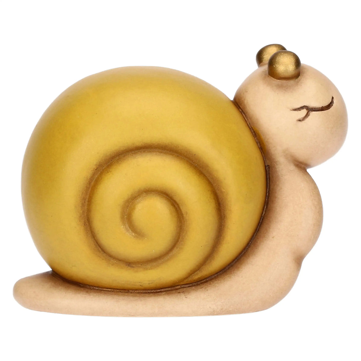 Kleine Schnecke aus Keramik, handbemalt