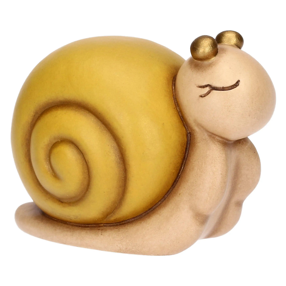 Kleine Keramik-Schnecke als dekoratives Sammlerstück