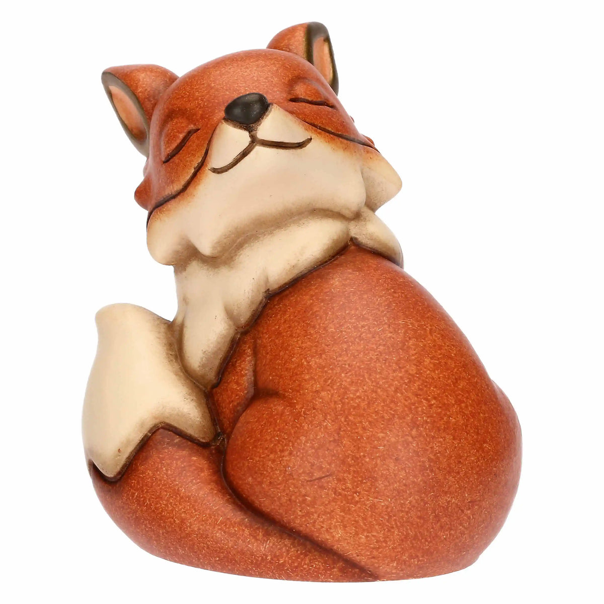 Kleiner Fuchs aus Keramik, handbemalt