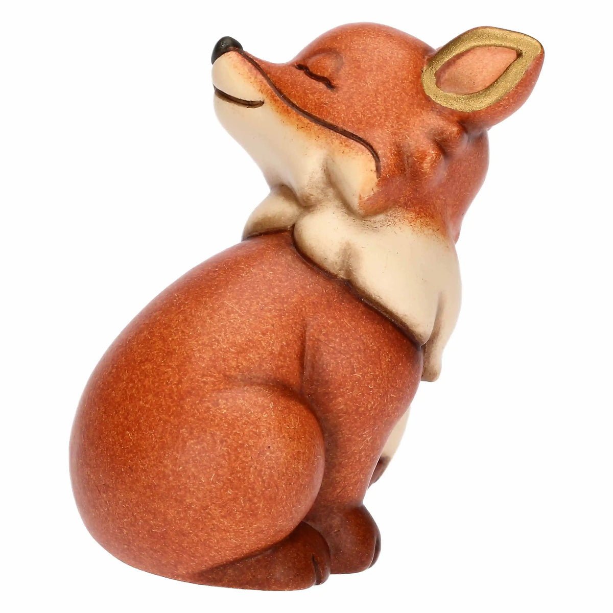 Handbemalter Keramikfuchs als Dekofigur