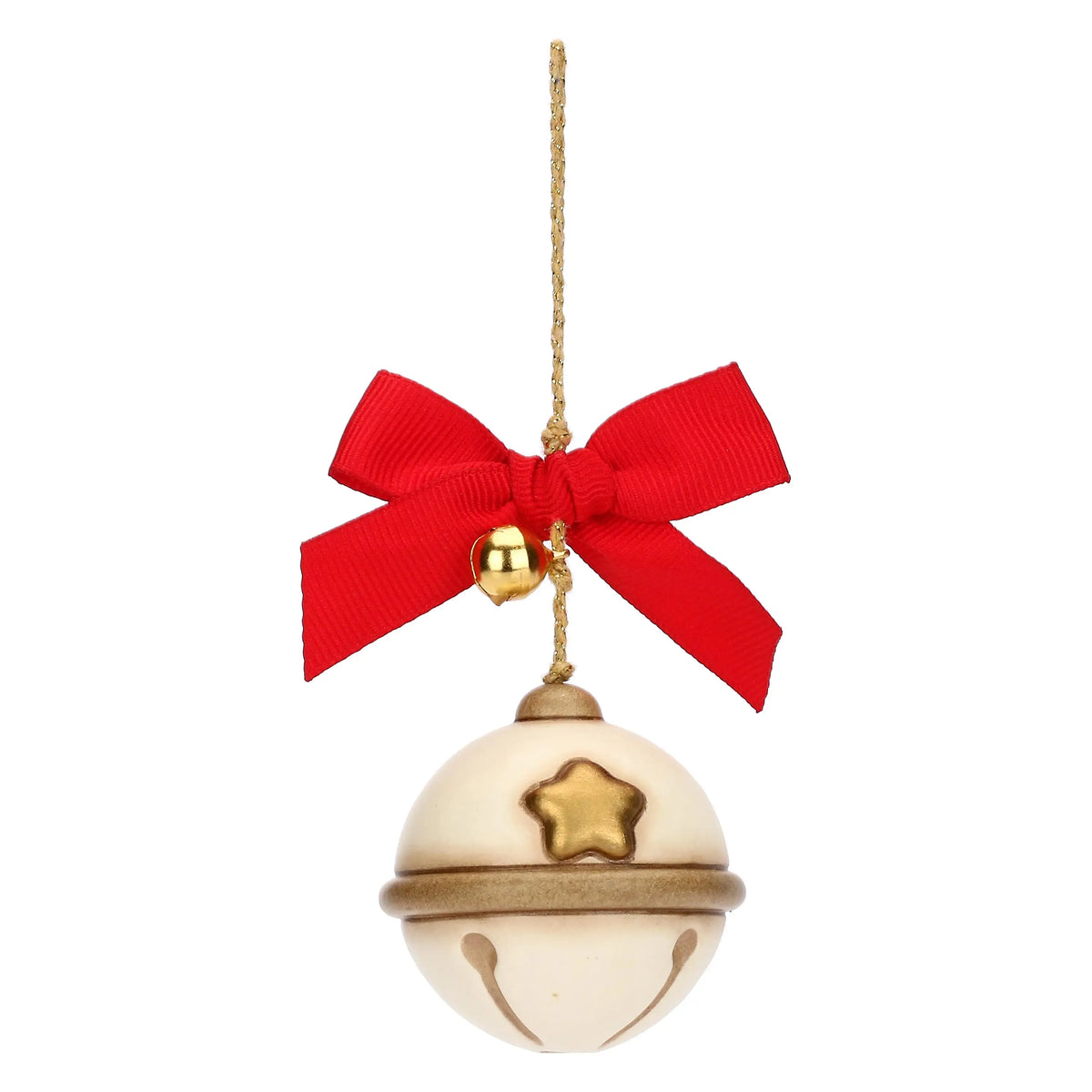 Keramikglocke für den Weihnachtsbaum im nostalgischen Stil