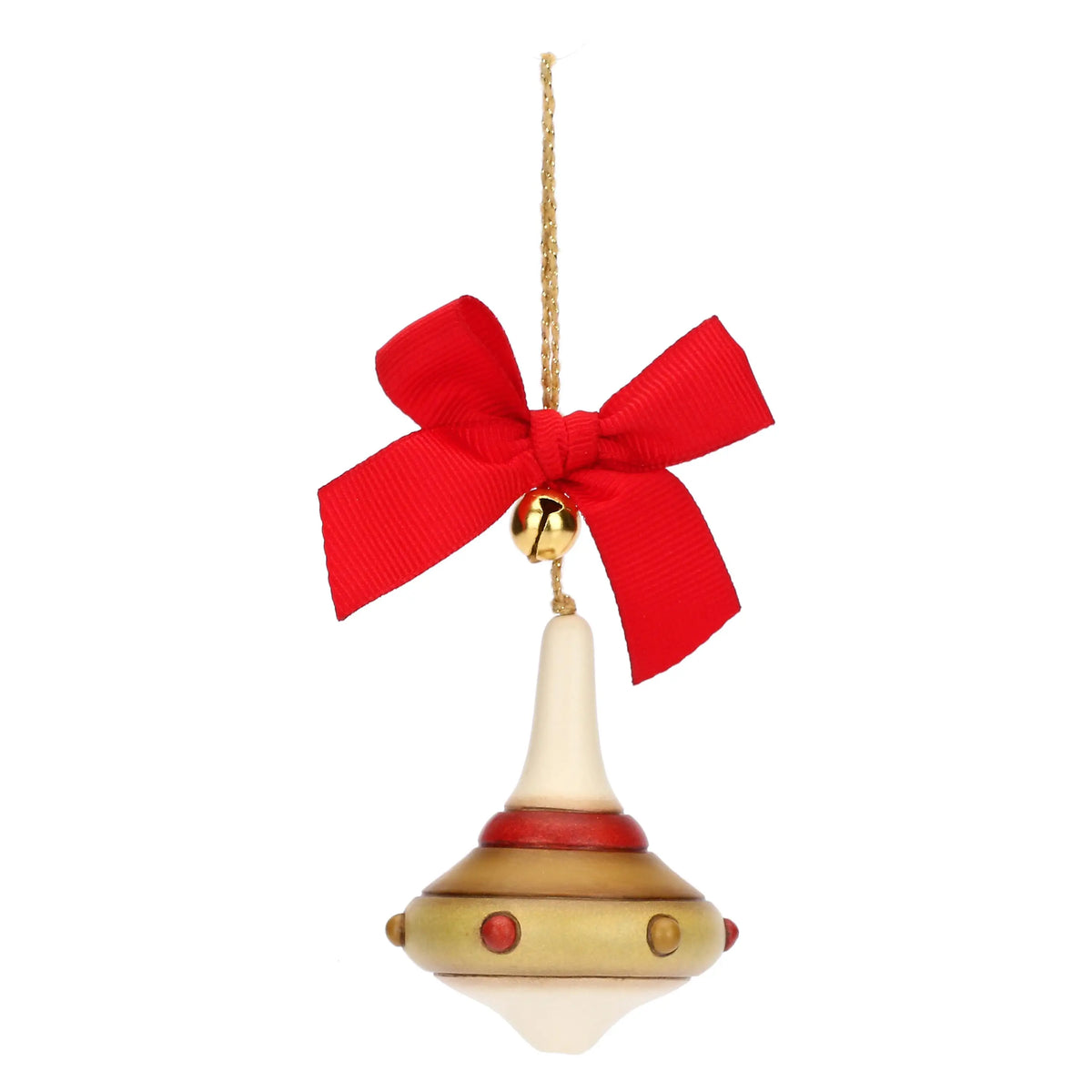 Nostalgischer Keramikkreisel als Christbaumschmuck