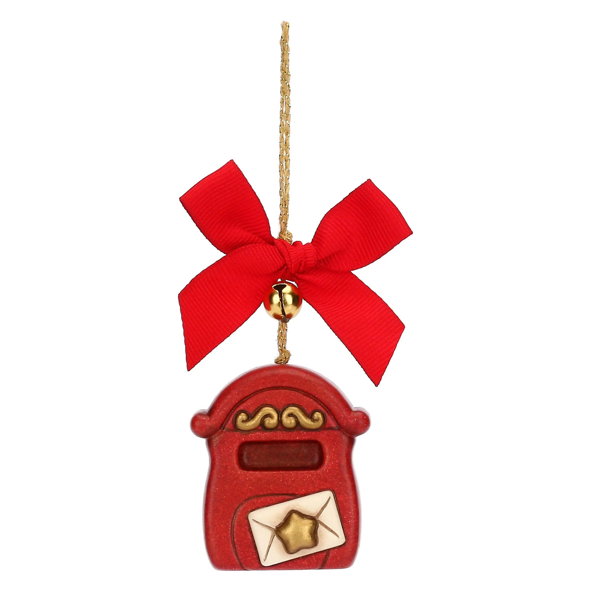 Nostalgischer Keramikbriefkasten als Weihnachtsbaumschmuck