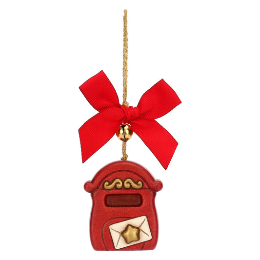 Nostalgischer Keramikbriefkasten als Weihnachtsbaumschmuck