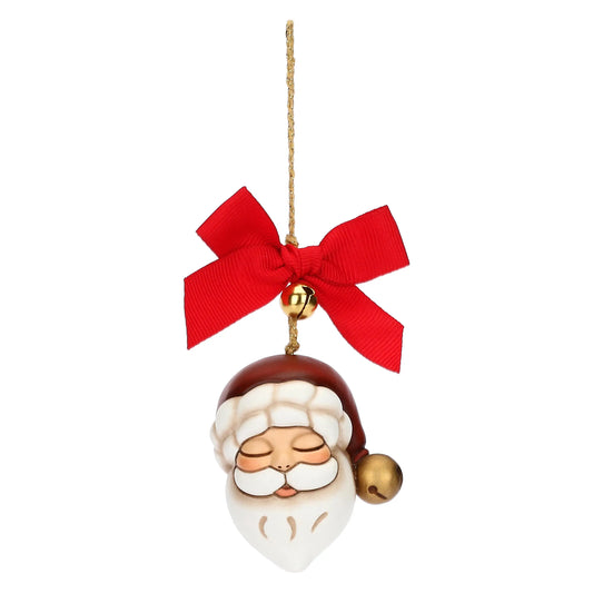 Nostalgischer Keramik-Weihnachtsmann als Weihnachtsbaumschmuck