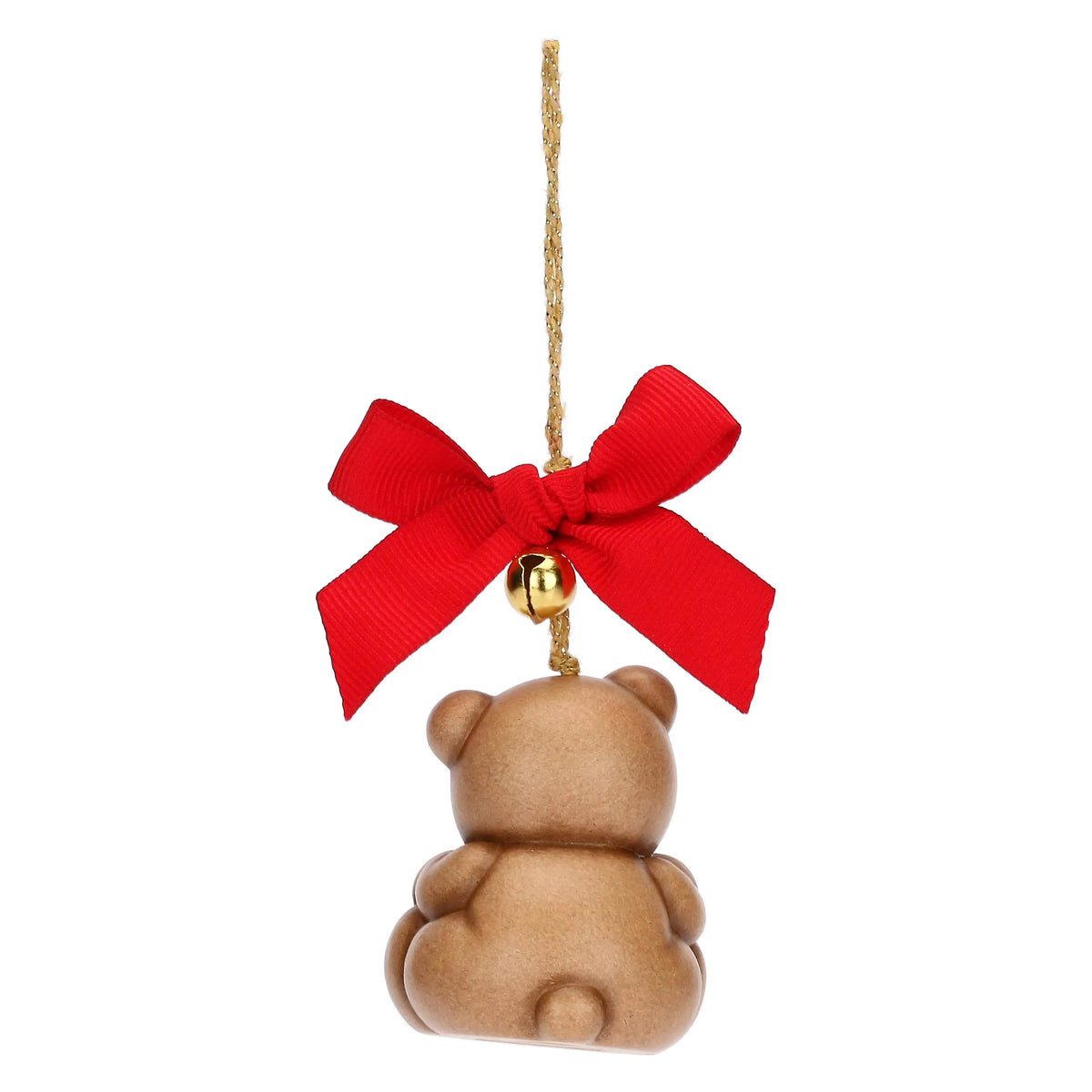 Keramik-Teddy als liebevoller Christbaumschmuck