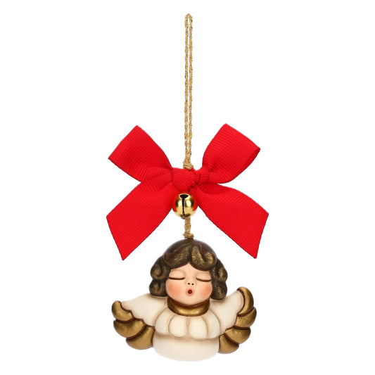 Nostalgischer Keramikengel als Weihnachtsbaumschmuck
