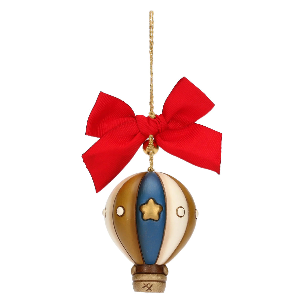 Keramik-Heißluftballon als besonderer Christbaumschmuck