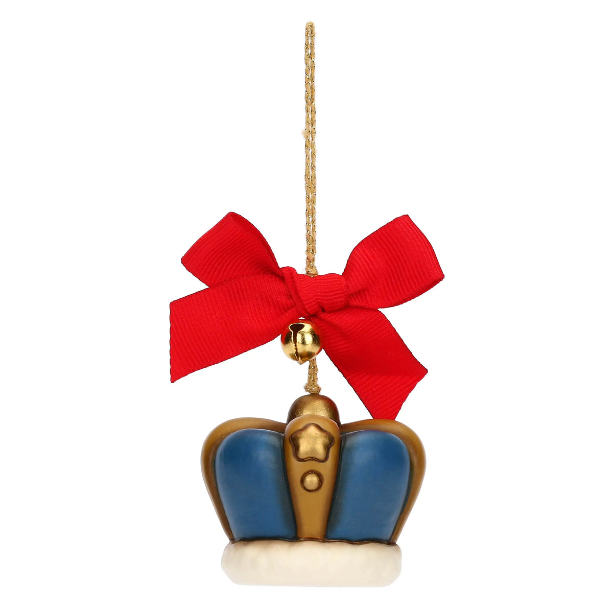 Nostalgische Keramikkrone als Weihnachtsbaumschmuck