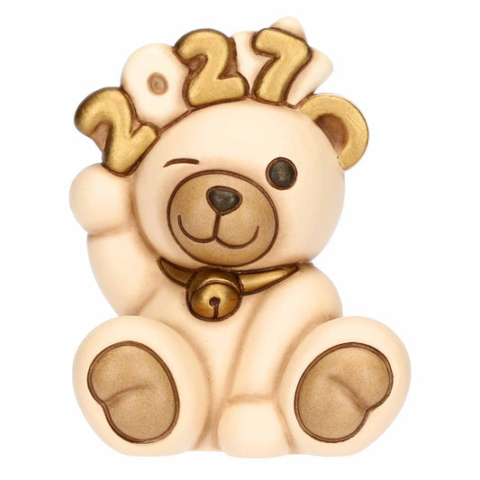 Keramik-Teddybär Frohes Neues Jahr 2027