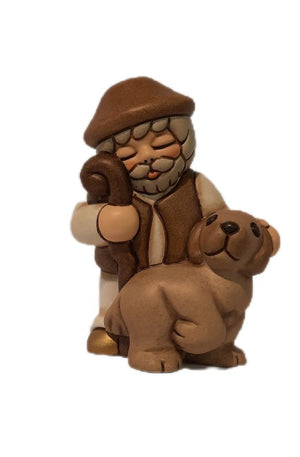 Thun Krippenfigur Hirte mit Hund Besinnlichkeit und Geborgenheit zur Weihnachtszeit