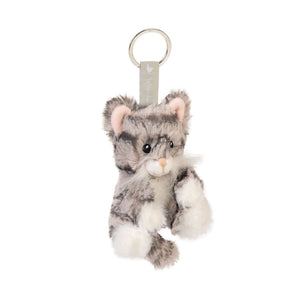 Plüschkatze „Esmeralda“ von Wrendale mit Schlüsselringschlaufe, ca. 10,5 cm groß, aus weichem Polyester.