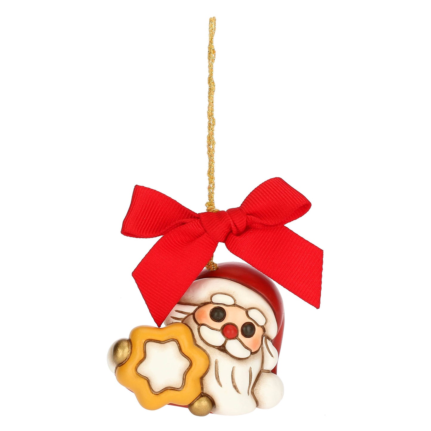 S3415A82 Weihnachtsanhänger Weihnachtsmann mit Stern