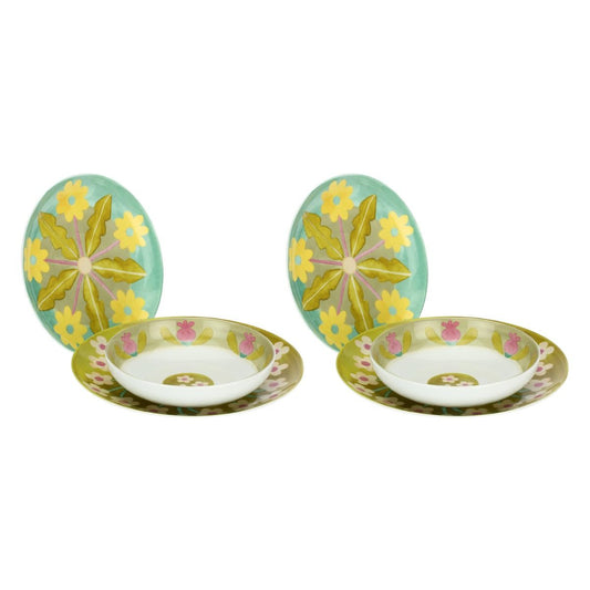 P4904P00 Set of 2 porcelain table settings Florianne primavera "This product is currently out of stock. Please contact us so that we can inform you about the next possible delivery date."