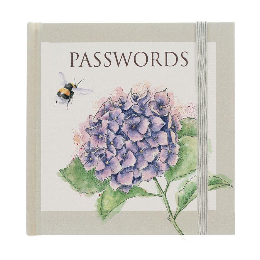 PWB003 Hydrangea“ Biene Passwort Buch