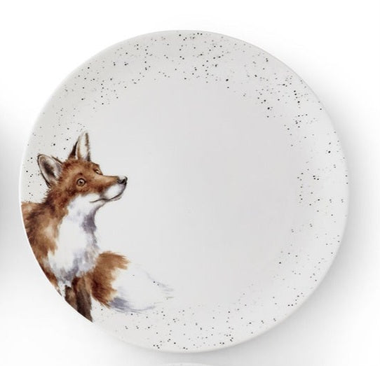 WNB-4077 dinner plate with fox