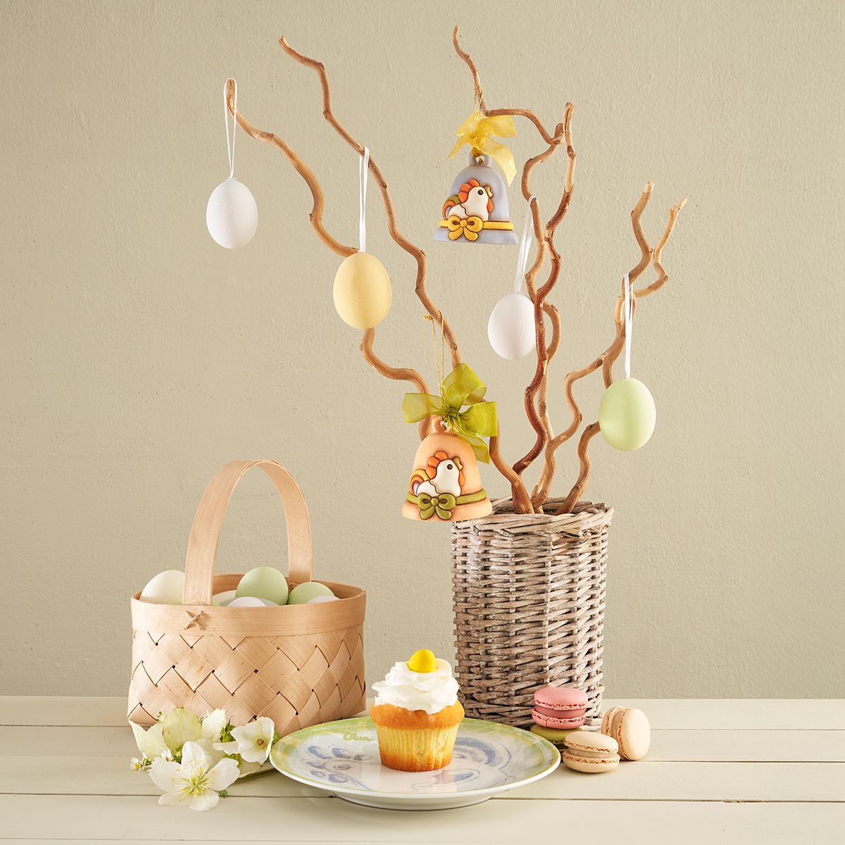 T10107319H98  Blaue Keramikglocke in limitierter Auflage Ostern 2025