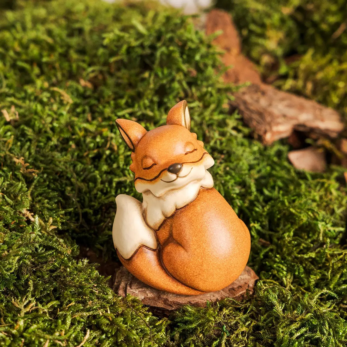 Handbemalte Keramikfigur Fuchs als Geschenkidee