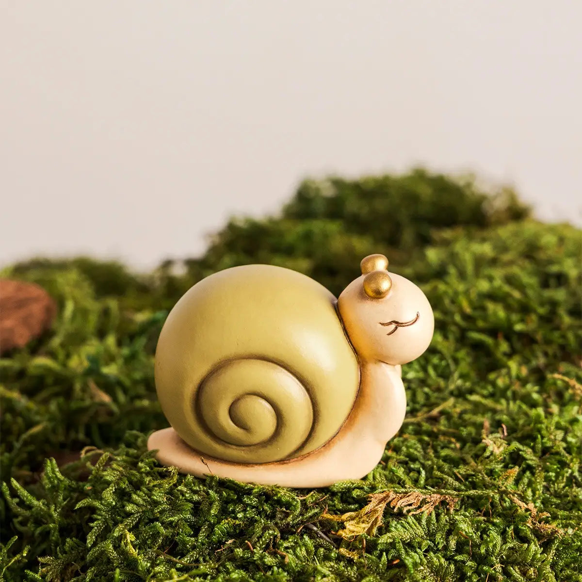Handbemalte Keramikfigur Schnecke als Geschenkidee