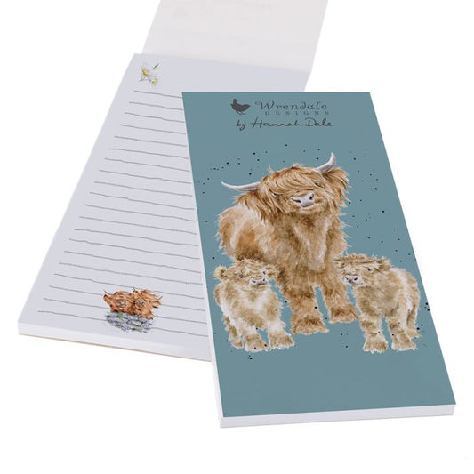 SP042 Highland Wishes’ Highland cow Magnetic shopping list