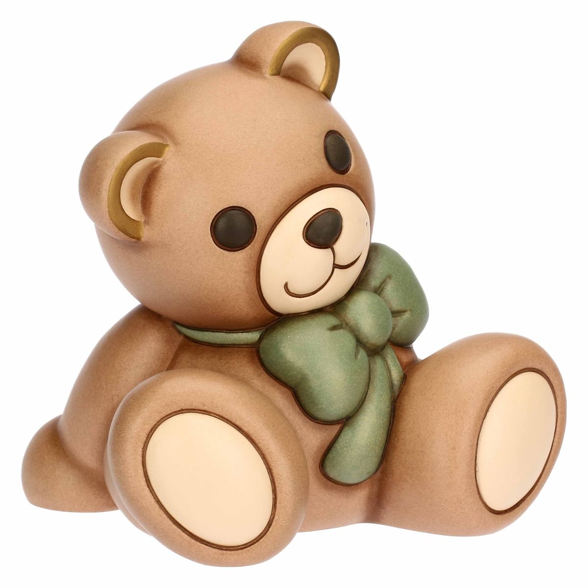 T10025276H90 Teddy with ceramic bow, large