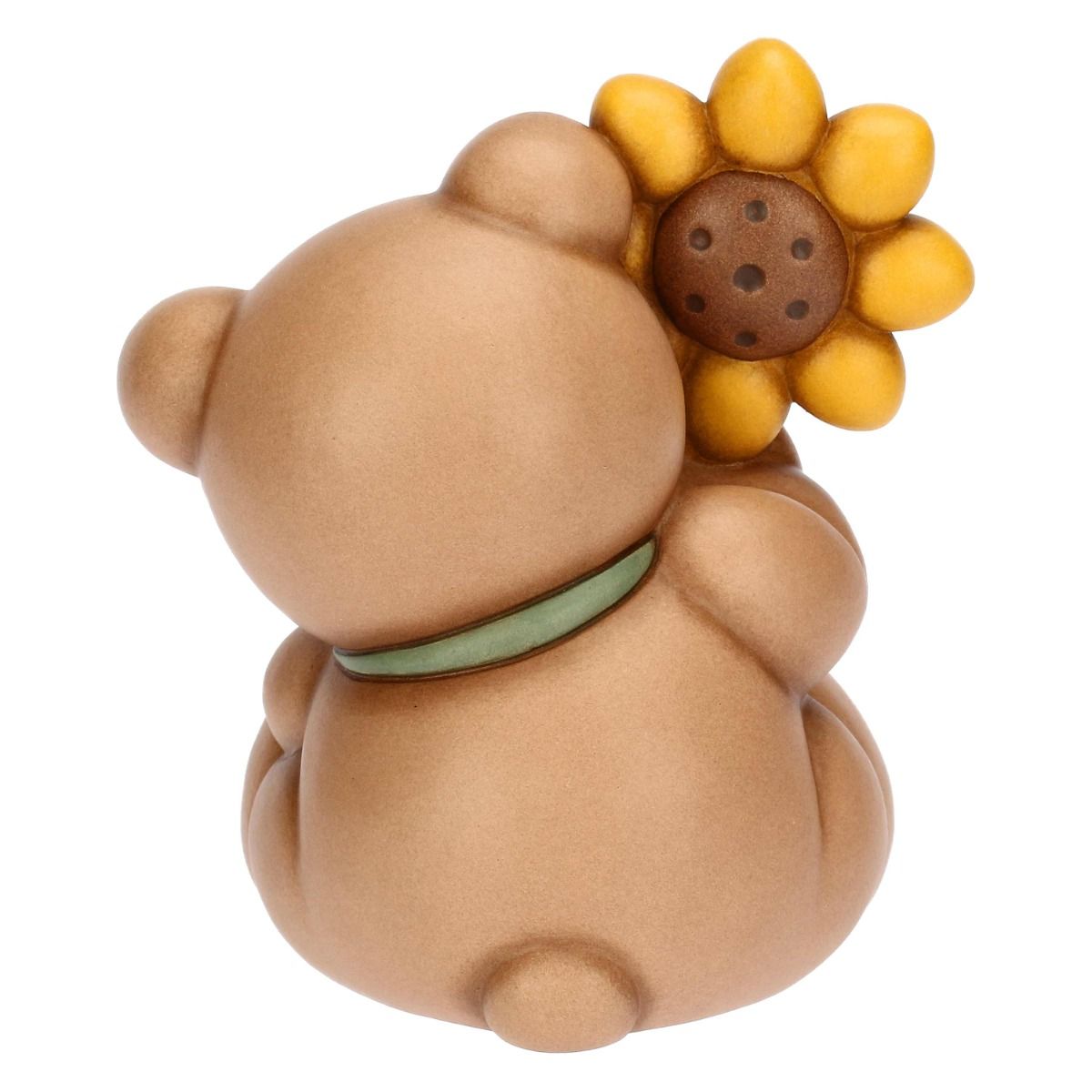 T10026276H90 Teddy mit Sonnenblume aus Keramik, groß
