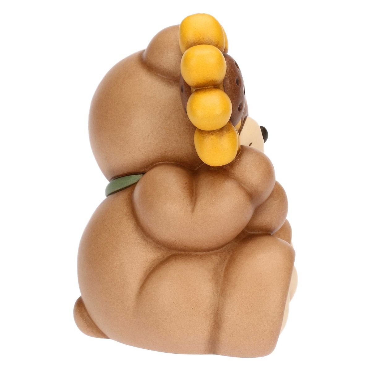T10026276H90 Teddy mit Sonnenblume aus Keramik, groß