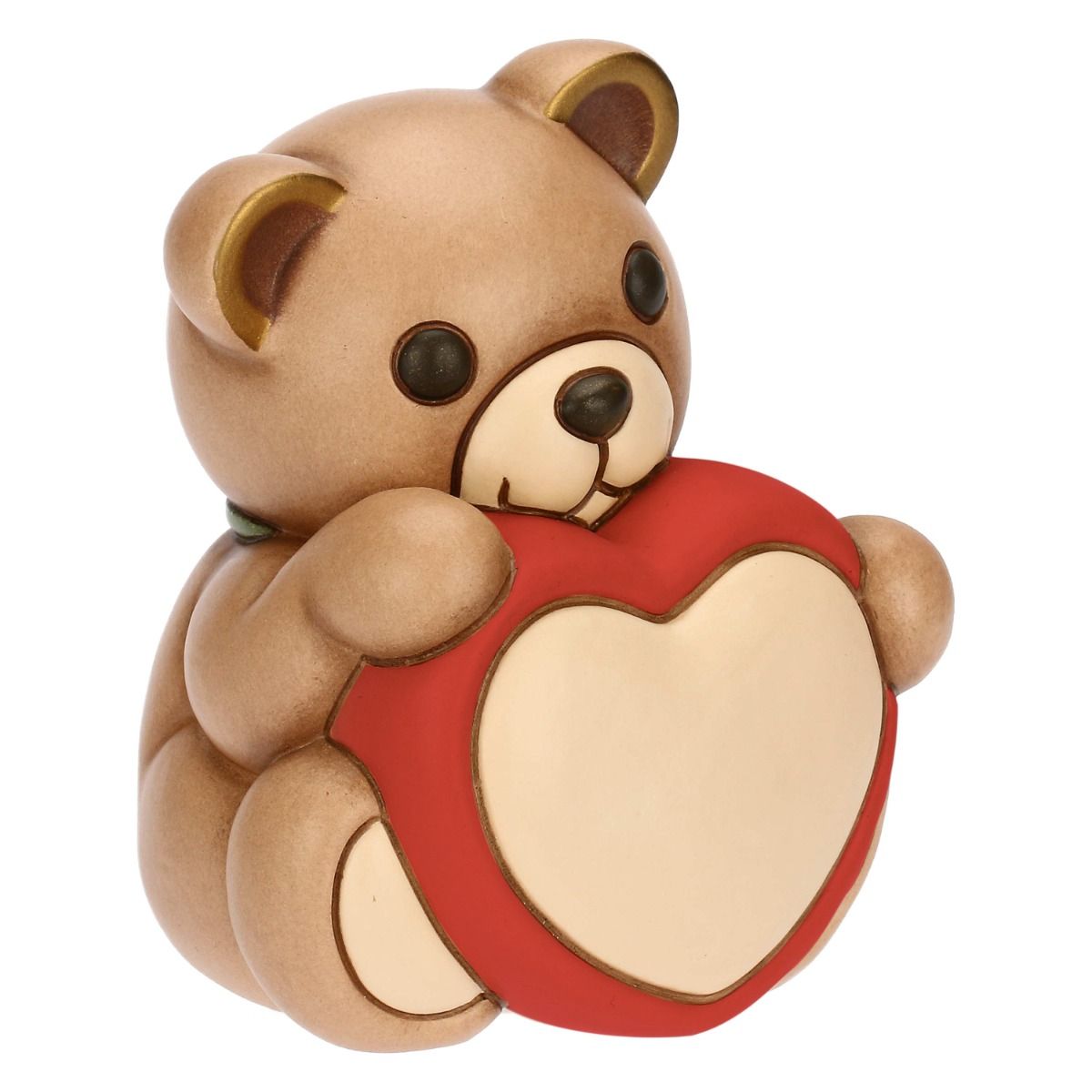 T10027274H90  Teddy mit Keramikherz, mittelgroß