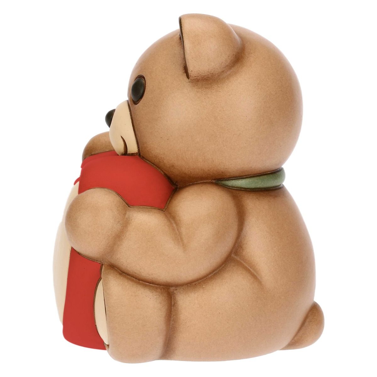 T10027274H90  Teddy mit Keramikherz, mittelgroß