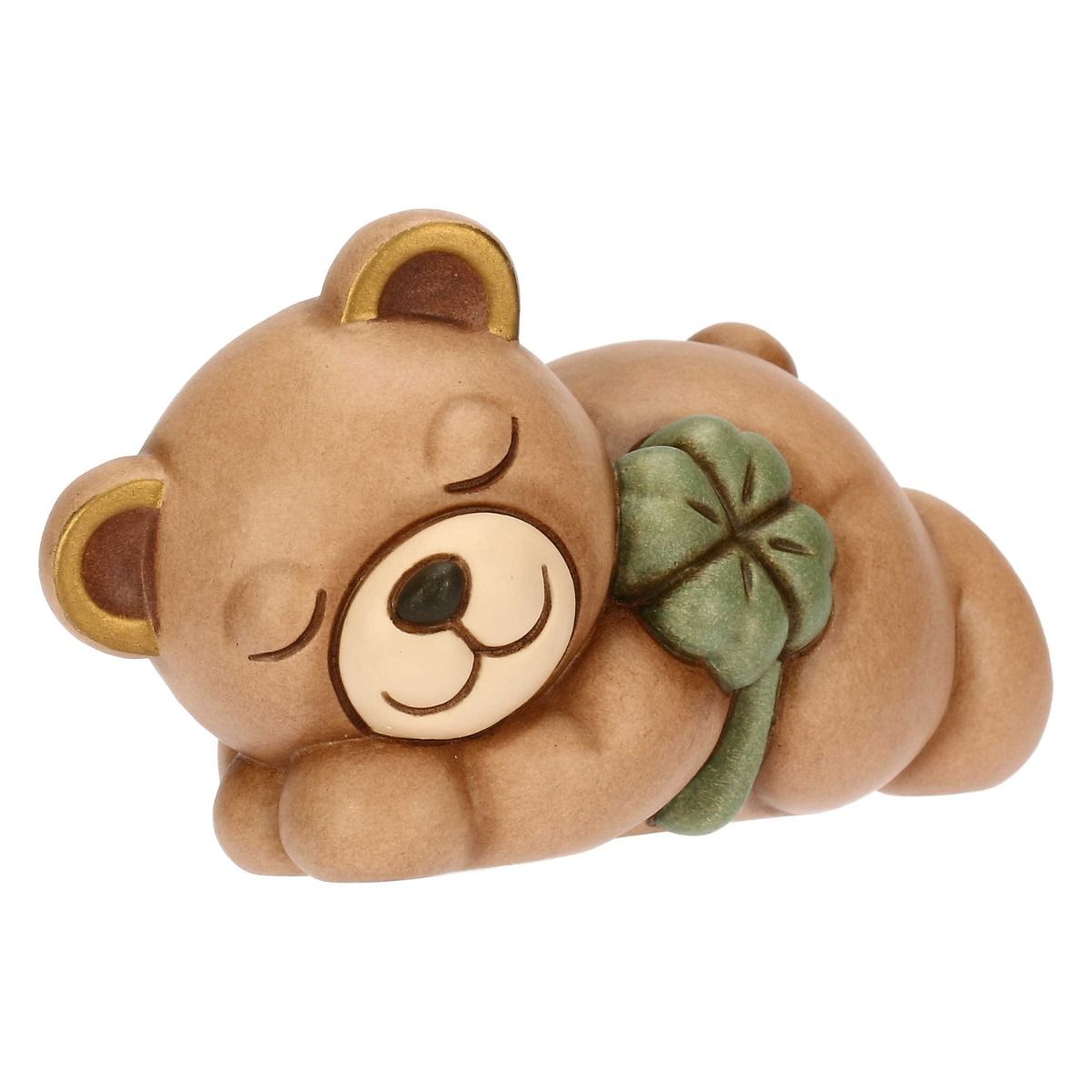T10029273H90  Teddy mit vierblättrigem Kleeblatt, klein