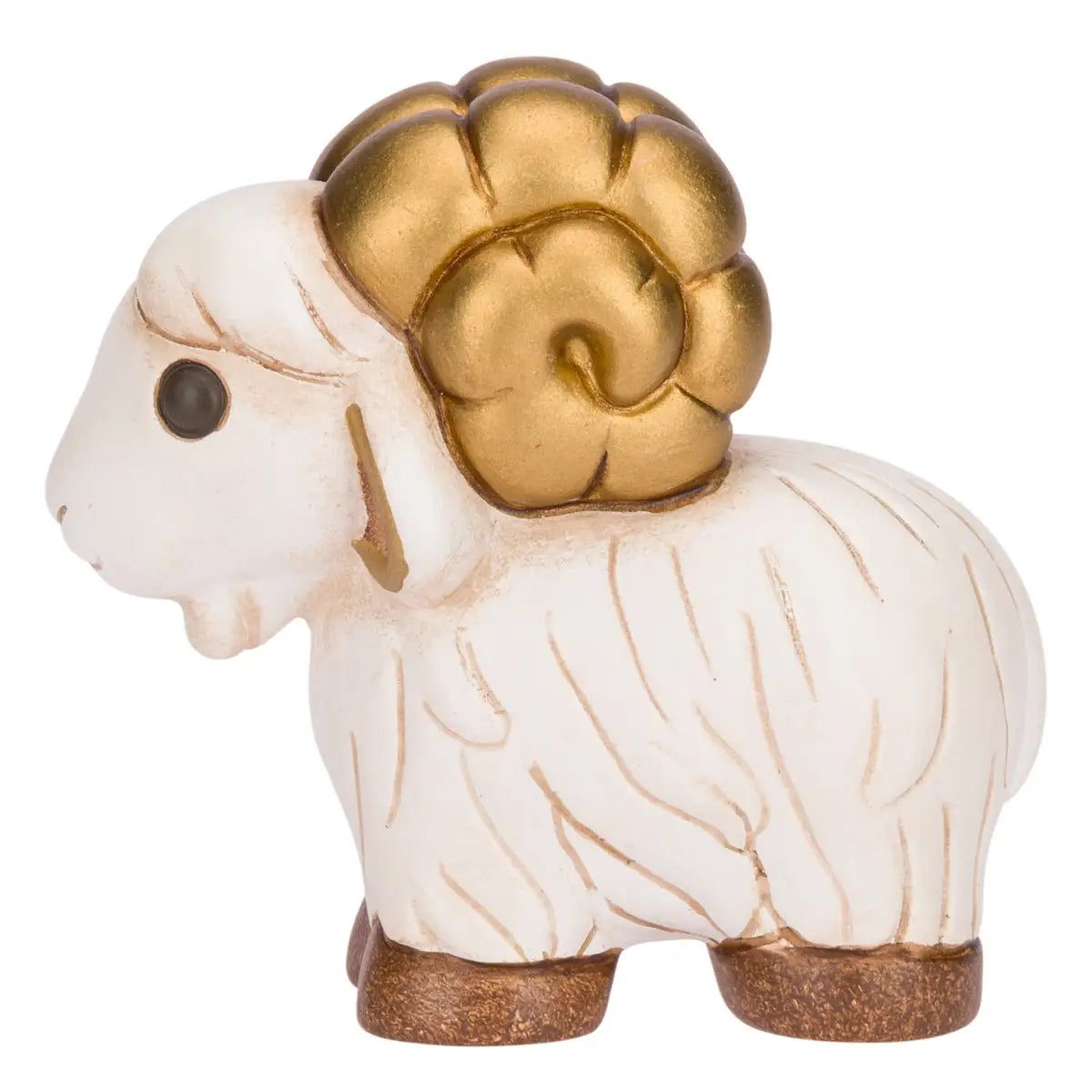 THUN Classic Krippenfigur Widder aus handbemalter Keramik