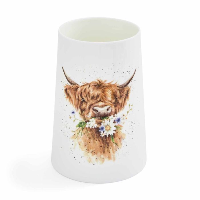 WNRW4348 Große Vase 'Daisy Coo' Hochlandkuh